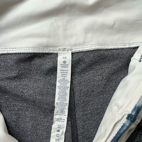 Lululemon grey, Inspire Tights with tie dye waistband. - Picture 2 of 8